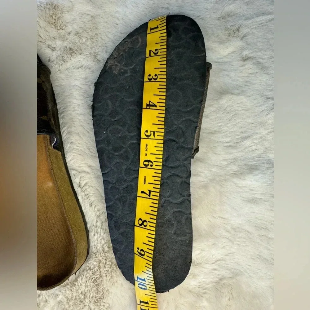 Louis Vuitton Monogram Brown Slide Sandals - Picture 6 of 8